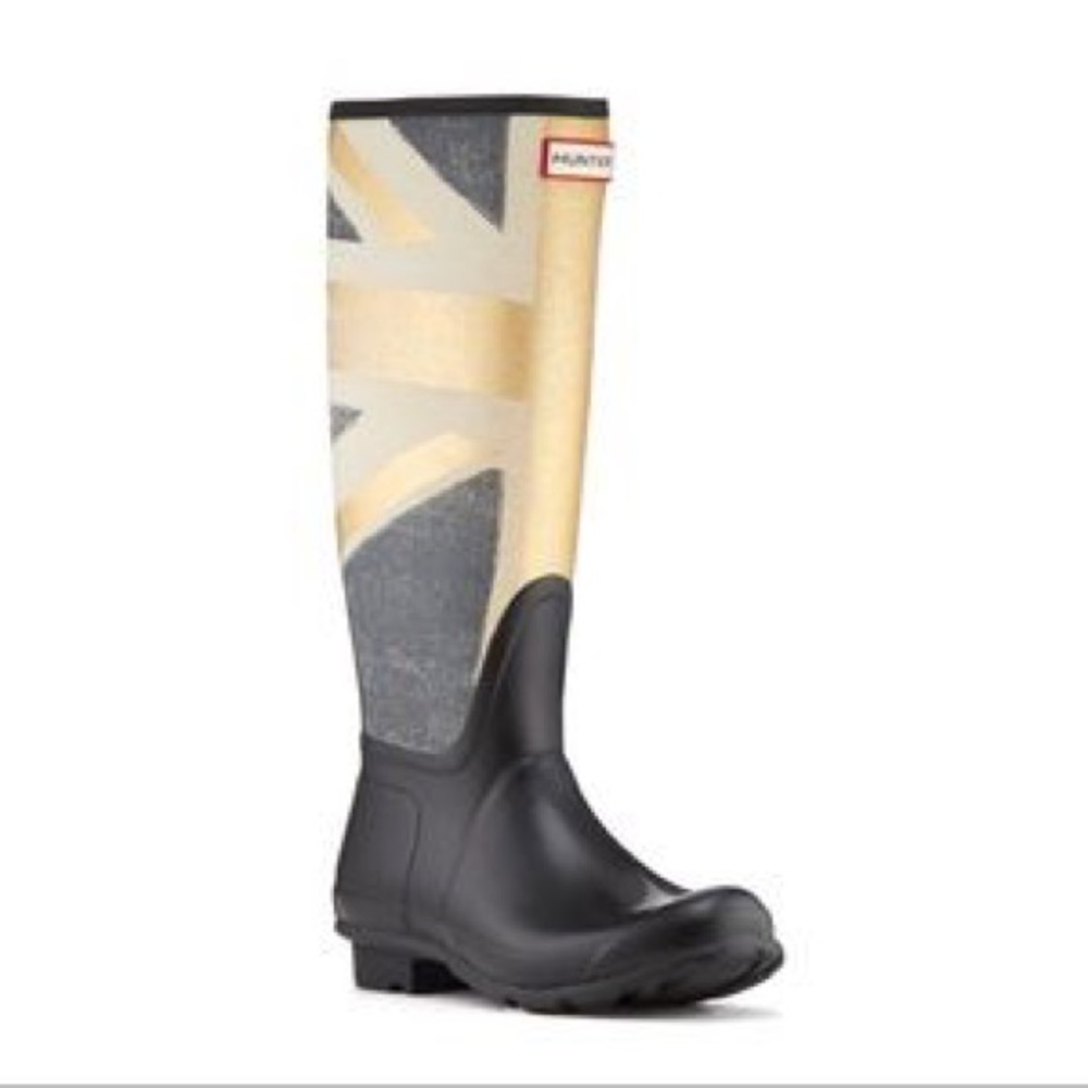 Hunter boots British flag